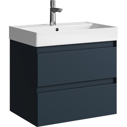 Тумба с раковиной Aqwella Geometria 65 серая 2 ящика