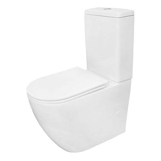 Унитаз-компакт безободковый Azario Grado AZ-2141 UQ1 сиденье микролифт смыв торнадо