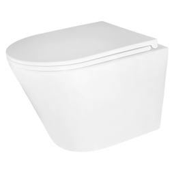 Унитаз подвесной безободковый Azario Teramo AZ-0053 сиденье микролифт