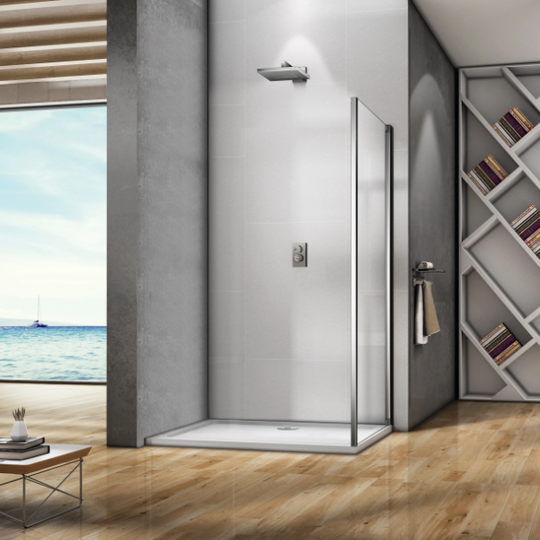 Боковая панель Bas Spirit SP-80-C-CH 80x190 профиль хром