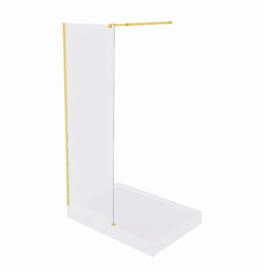 Душевая перегородка Bas Walk in SP-140-C-BG 140x190 матовое золото