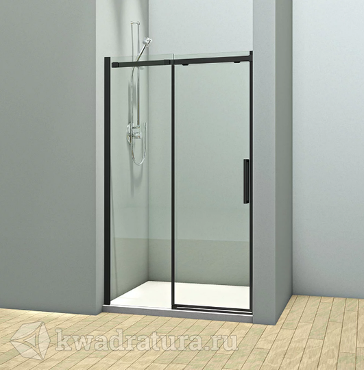 Душевая дверь Veconi VN-70 150x195 черный профиль