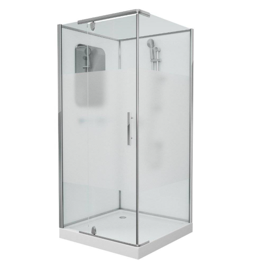 Душевая кабина Grossman GR170QL/R 100x100x205 без крыши с матовой вставкой