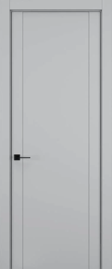 Межкомнатная дверь Hausdoors Фактурные линии 1 Шеллак серый ДГ