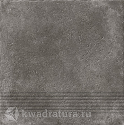 Керамогранит Cersanit Carpet ступень темно-коричневая 29,8x29,8 см