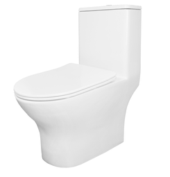 Унитаз-моноблок безободковый Azario Terni AZ-8618 сиденье микролифт