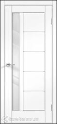 Межкомнатная дверь VellDoris Premier 3 Ясень белый стекло Лакобель бел