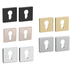 Накладка под цилиндр Punto ET.K.EST.Q52 квадратная в цвет ручки