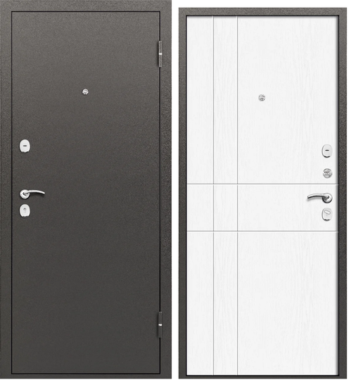 Входная дверь Промет Мокко/Ясень белый