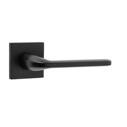 Дверная ручка на тонкой розетке Punto K.ARC.Q52.ASPECT BL-24 черная