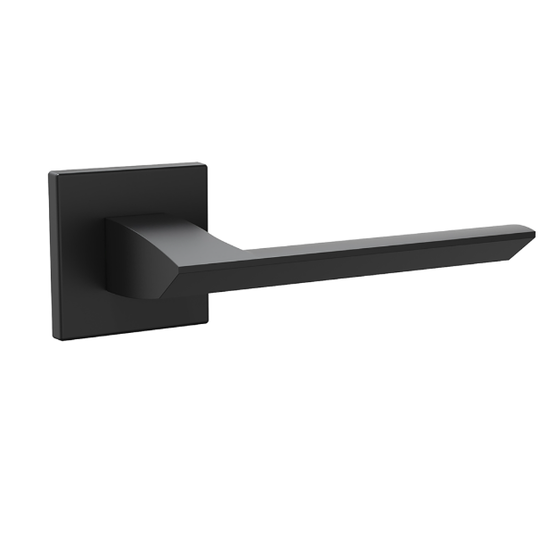 Дверная ручка на тонкой розетке Punto K.ARC.Q52.BLADE BL-24 черная