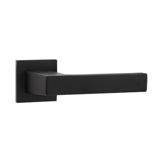 Дверная ручка на тонкой розетке Punto K.ARC.Q52.DIPLOMAT BL-24 черная