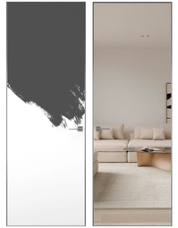 Скрытая дверь невидимка обратного открывания Hausdoors Инвизибл Реверс кромка матовый хром 4 стороны лицевая сторона под покраску/противоположная сторона зеркало