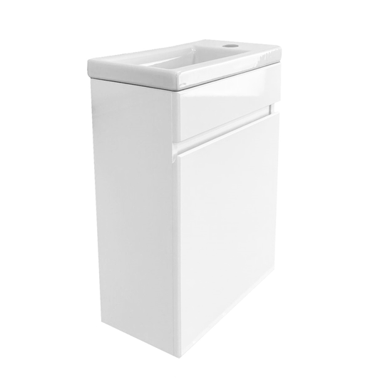 Тумба с раковиной Azario Эстима 40 L/R белый