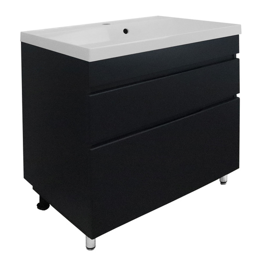 Тумба с раковиной Azario Эстима 70/2Н графит