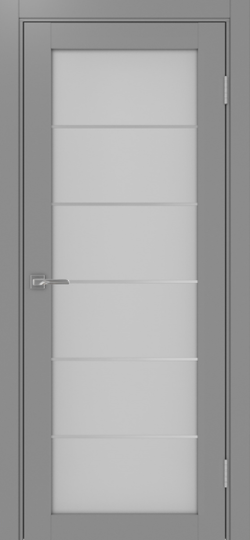 Межкомнатная дверь OPorte Турин 501АСС.2 Молдинг SC Серый